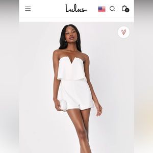 LULUS WHITE ROMPER